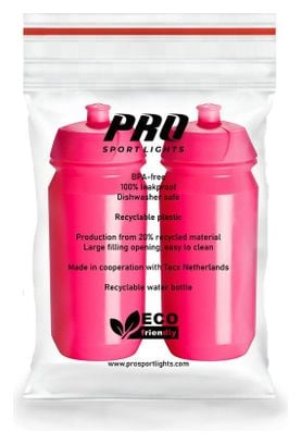 2 x Bidons - 500 ml - Rose flashy Pink