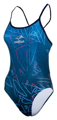 Sailfish Damesbadpak Durability Single X Blauw / Roze