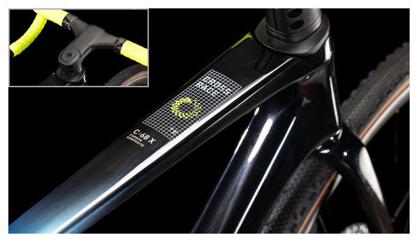 Cube Cross Race C:68X TE Cyclocross Bike Shimano Ultegra Di2/GRX Di2 12S 700 mm Hydrogen Blue Carbon Black 2025