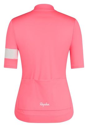 Maglia Rapha Core Donna Rosa/Bianco