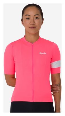 Maglia Rapha Core Donna Rosa/Bianco