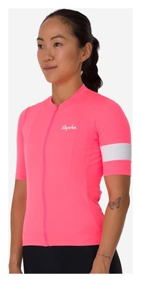 Maglia Rapha Core Donna Rosa/Bianco