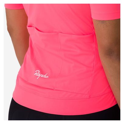 Maglia Rapha Core Donna Rosa/Bianco