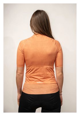 Maglia Wilma Muriel arancione da donna a maniche corte