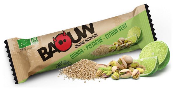 Organic Energy Bar Baouw Quinoa-Pistachio-Lime 25g