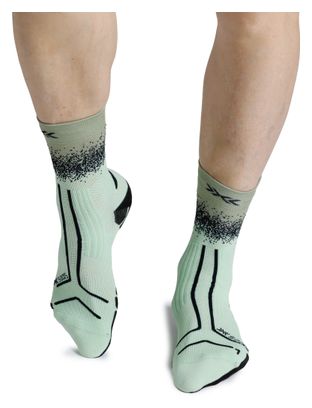 Chaussettes X-Socks Trailrun Terraskin Perform Crew Vert/Noir