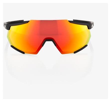 100% Racetrap Soft Tact Black HiPER Glasses Red Lente de espejo multicapa / Negro / Rojo