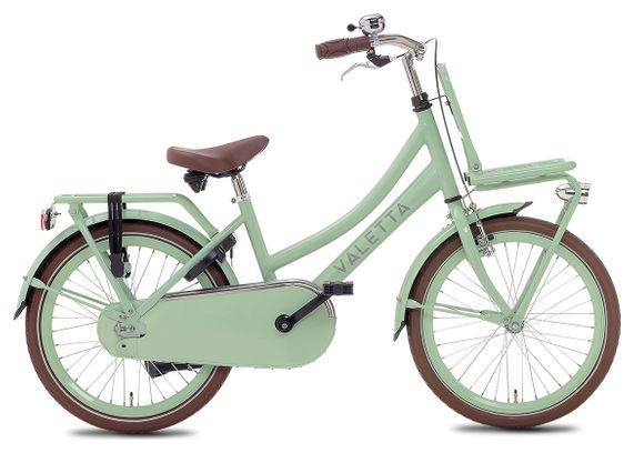 Vélo Enfant Valetta Cargo - Filles - 20 pouces - Vert Pastel