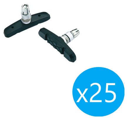 Pack de 25 Patin de Frein Tektro V-Brake 836.12 Noir