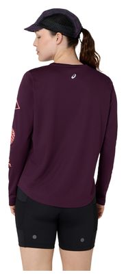Asics Fujitrail Logo Purple Women's Trail T-Shirt