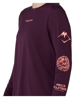 Asics Fujitrail Logo Purple Women's Trail T-Shirt
