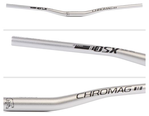 Chromag OSX 31.8 mm Mountain Bike Handlebar, Silver