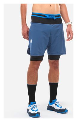 Short 2-en-1 Millet Intense Bleu Homme