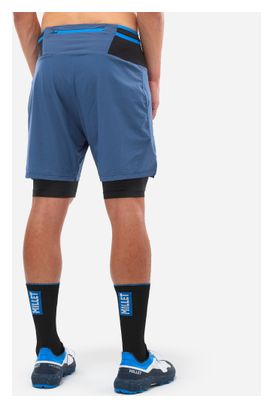 Short 2-en-1 Millet Intense Bleu Homme