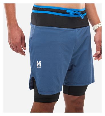 Short 2-en-1 Millet Intense Bleu Homme