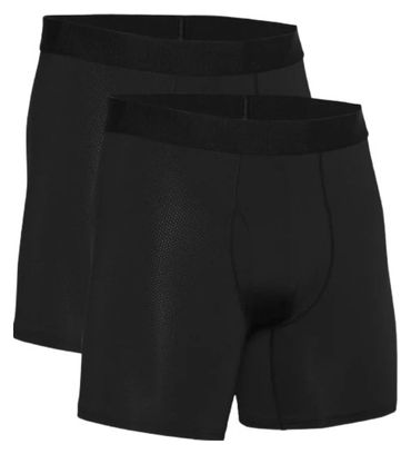 Los de 2 Boxers Under Armour Tech Mesh 15cm Noir 