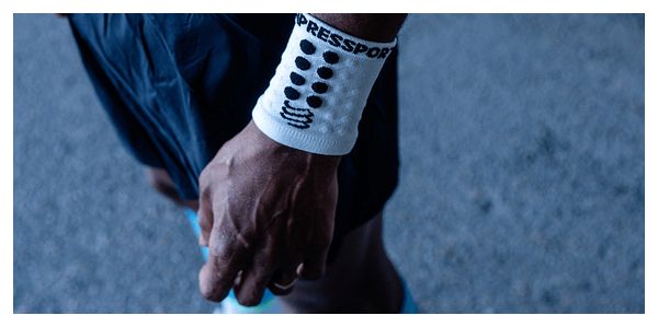 Compressport Racing Sweatbands White (Pair)