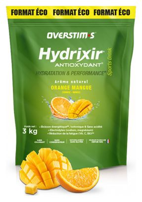 Overstims Antiossidante Energy Drink HYDRIXIR Secchio 3kg Gusto Arancio / Mango