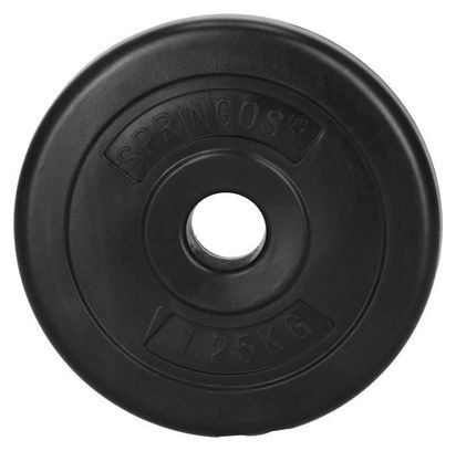 Disque 1 5 kg - noir  haltère  poids  musculation