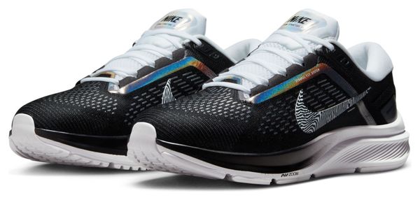 Chaussures de Running Nike Air Zoom Structure 24 PRM Femme Noir Blanc