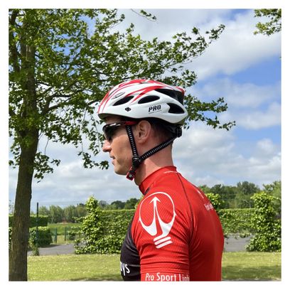 Casque de cyclisme - Blanc/Rouge - Hommes/Femmes