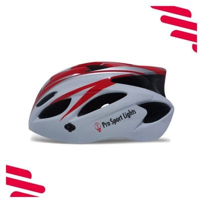 Casque de cyclisme - Blanc/Rouge - Hommes/Femmes