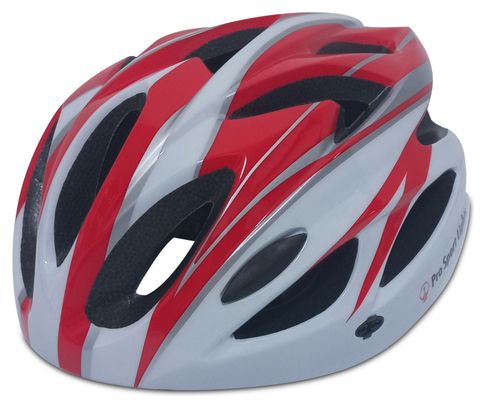 Casque de cyclisme - Blanc/Rouge - Hommes/Femmes