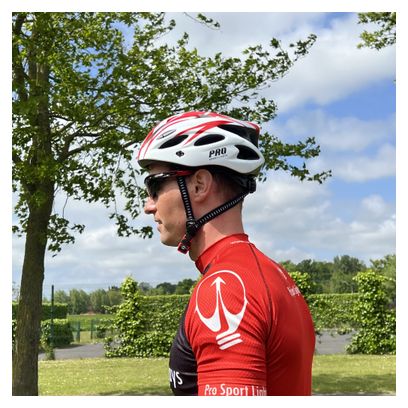 Casque de cyclisme - Blanc/Rouge - Hommes/Femmes