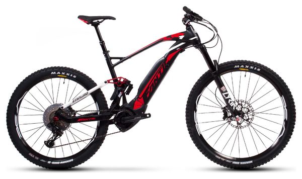 Full Suspension Electric MTB Fantic XF1 160 Sram NX Eagle 12v 630Wh Black / Red 2020