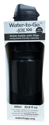 Gourde filtrante Water To Go 1L noire SG