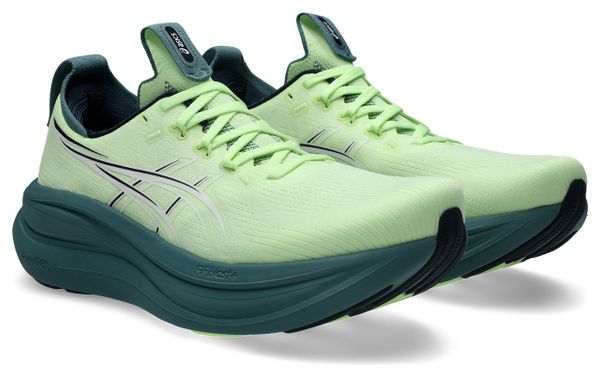 Asics Gel-Nimbus 28 Running Shoes for Men, Yellow/Green