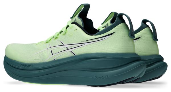 Asics Gel-Nimbus 28 Running Shoes for Men, Yellow/Green