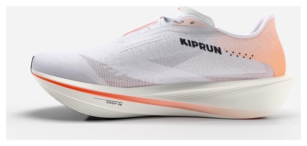 Zapatillas de running Kiprun Kipstorm Interval blancas y naranjas para hombre