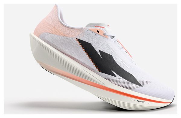 Zapatillas de running Kiprun Kipstorm Interval blancas y naranjas para hombre