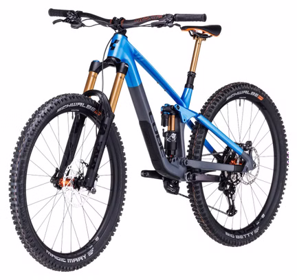 Cube Stereo One77 C:68X SLX 29 Full Suspension MTB Shimano Deore XT 12S 29'' Actionteam Blau Grau