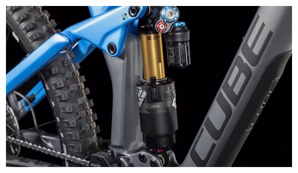 Cube Stereo One77 C:68X SLX 29 Full Suspension MTB Shimano Deore XT 12S 29'' Actionteam Blau Grau