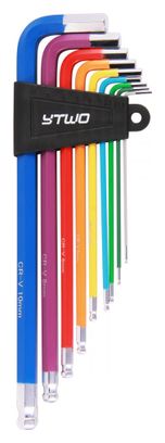 8-teiliges Inbusschlüssel-Set „Ytwo Color Keys“, mehrfarbig