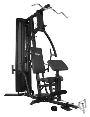 Station de musculation multifonction avec poids de 65 7 kg presse de poitrine butterfly preacher curl barre latissimus câbles banc d haltérophilie complet appareil de fitness gym 01_0000177