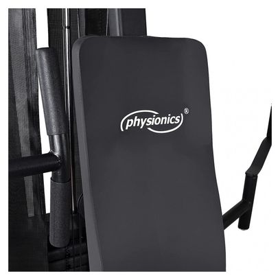 Station de musculation multifonction avec poids de 65 7 kg presse de poitrine butterfly preacher curl barre latissimus câbles banc d haltérophilie complet appareil de fitness gym 01_0000177