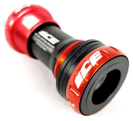 Boitier de Pédalier Ice Shimano Hollowtech/Sram GXP 68/73 mm Rouge