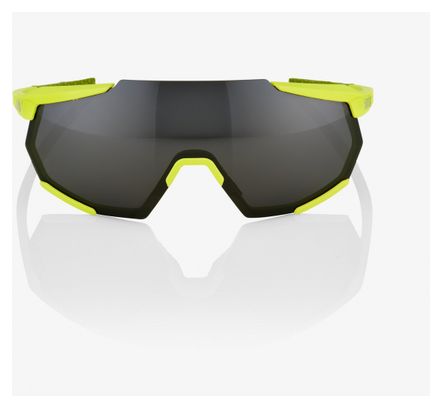 100% Racetrap Soft Tact Banana Black Mirror Lens / Yellow / Black Glasses