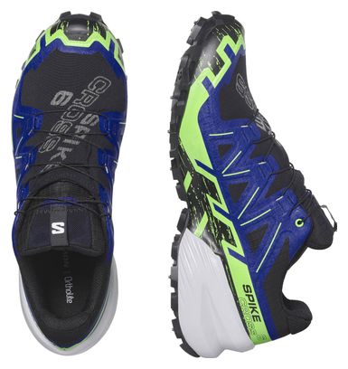 Chaussures de Trail Unisexe Salomon Spikecross 6 Gore-Tex Noir/Bleu/Vert