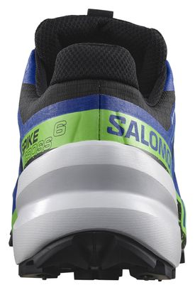 Chaussures de Trail Unisexe Salomon Spikecross 6 Gore-Tex Noir/Bleu/Vert