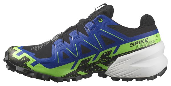 Chaussures de Trail Unisexe Salomon Spikecross 6 Gore-Tex Noir/Bleu/Vert