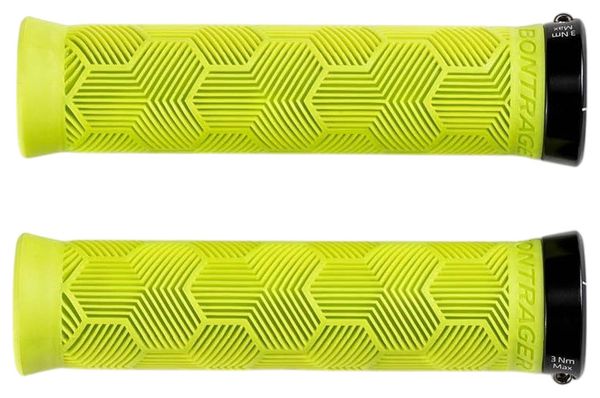 Ein Paar Bontrager XR Trail Elite Recycled Plastic Grips Volt Gelb