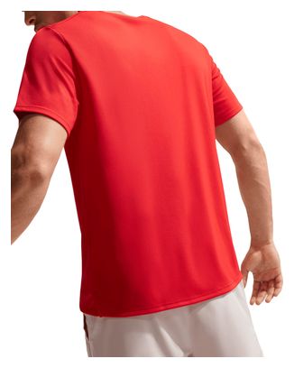 Maglia a maniche corte Nike Miler rossa da uomo