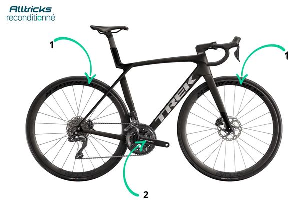 Vélo de Route Trek Madone SL 6 Shimano 105 Di2 12V 700 mm Noir Gén. 8 - Produit Reconditionné / Très bon État