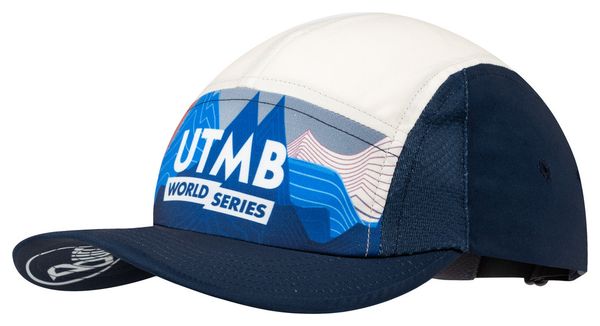 Buff 5 Panel Go Cap - UTMB 2025 Wit/Blauw