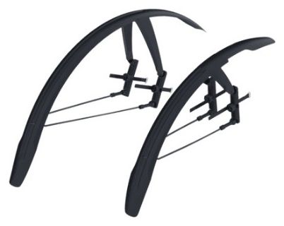 Pair of BBB Front and Rear DiscGuard Mudguards 28