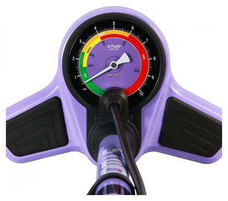 Ytwo Easyflow Analog Foot Pump (9 bar) Purple/Black